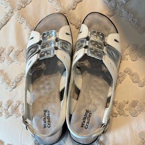 Walking Cradles Women's White Sandals